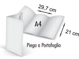 Piega a portafoglio A4